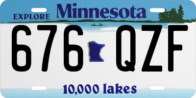 MN license plate 676QZF