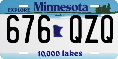 MN license plate 676QZQ