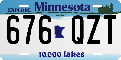 MN license plate 676QZT