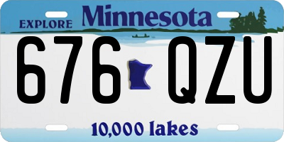 MN license plate 676QZU
