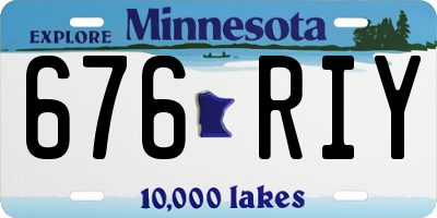MN license plate 676RIY