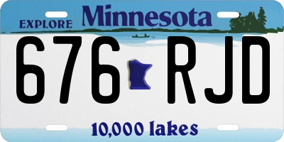 MN license plate 676RJD