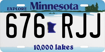 MN license plate 676RJJ