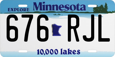 MN license plate 676RJL