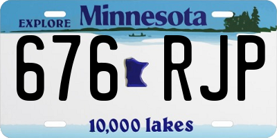 MN license plate 676RJP