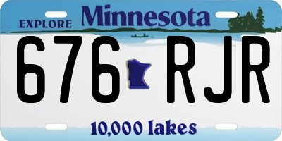 MN license plate 676RJR