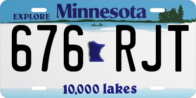 MN license plate 676RJT