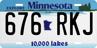 MN license plate 676RKJ