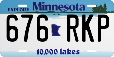 MN license plate 676RKP