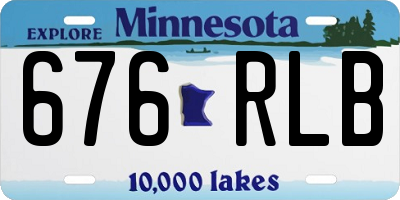 MN license plate 676RLB