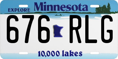 MN license plate 676RLG