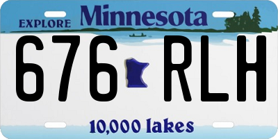 MN license plate 676RLH