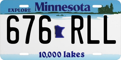 MN license plate 676RLL