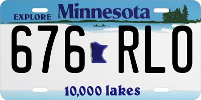 MN license plate 676RLO