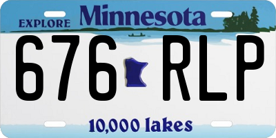 MN license plate 676RLP