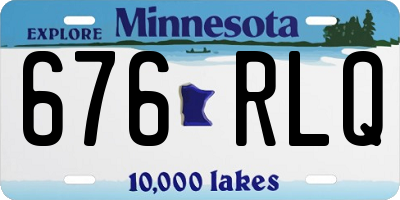 MN license plate 676RLQ