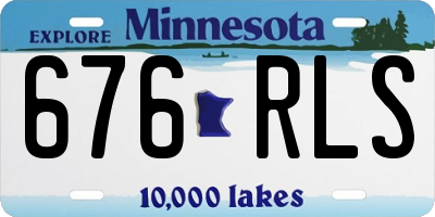 MN license plate 676RLS