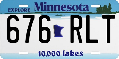 MN license plate 676RLT