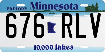 MN license plate 676RLV