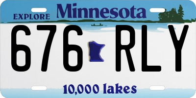 MN license plate 676RLY