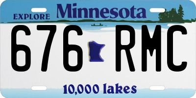 MN license plate 676RMC
