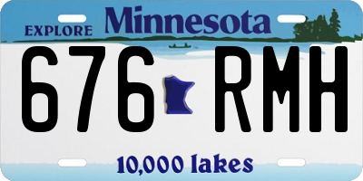 MN license plate 676RMH