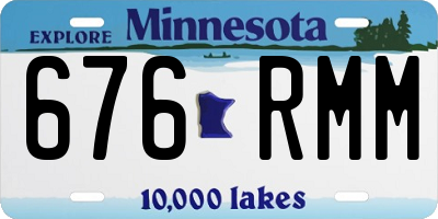 MN license plate 676RMM