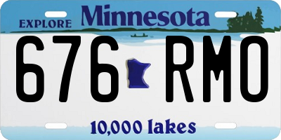MN license plate 676RMO