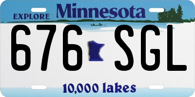 MN license plate 676SGL