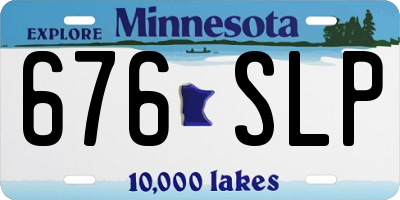 MN license plate 676SLP