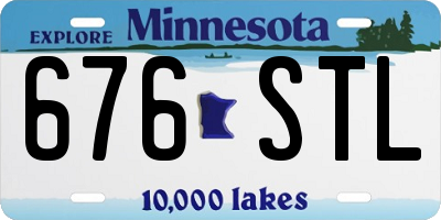 MN license plate 676STL
