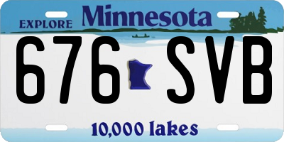 MN license plate 676SVB