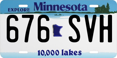 MN license plate 676SVH