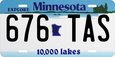 MN license plate 676TAS