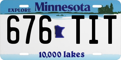 MN license plate 676TIT