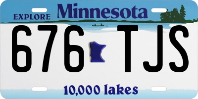 MN license plate 676TJS