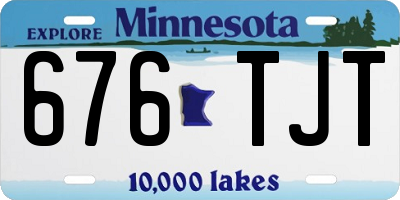 MN license plate 676TJT