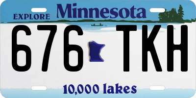 MN license plate 676TKH