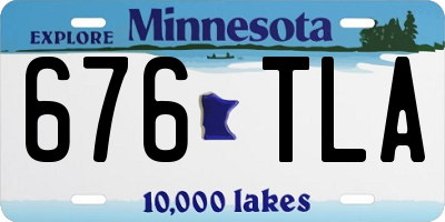 MN license plate 676TLA