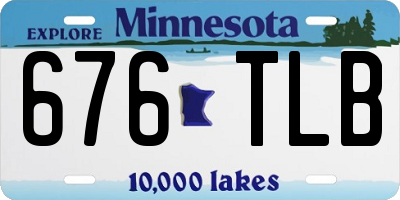 MN license plate 676TLB