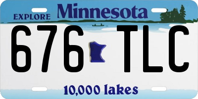MN license plate 676TLC