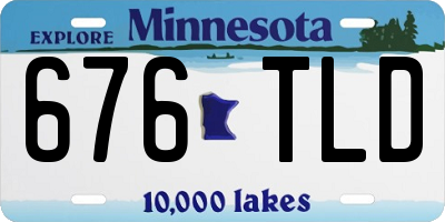 MN license plate 676TLD