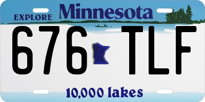 MN license plate 676TLF