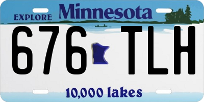 MN license plate 676TLH