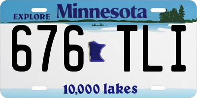 MN license plate 676TLI