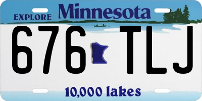 MN license plate 676TLJ