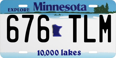 MN license plate 676TLM