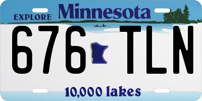 MN license plate 676TLN
