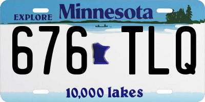MN license plate 676TLQ