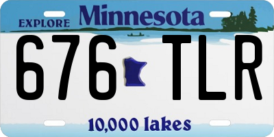 MN license plate 676TLR